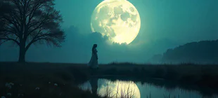 La carte XVIII : La Lune (intuition)